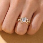 1.10Ct White Round Cut Solitaire Engagement Ring | Classic Proposal Ring for Her | Timeless Designer Jewelry