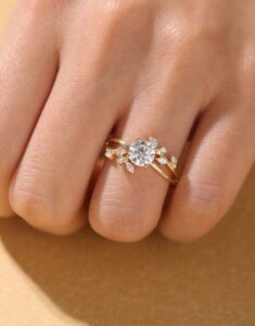 1.10Ct White Round Cut Solitaire Engagement Ring | Classic Proposal Ring for Her | Timeless Designer Jewelry