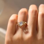 1.10Ct White Round Cut Solitaire Engagement Ring | Classic Proposal Ring for Her | Timeless Designer Jewelry