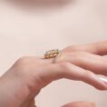 2.10Ct White Oval Cut Solitaire Anniversary Ring for Wife | Elegant Statement Jewelry