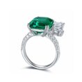 2.20Ct Green Emerald Cut Solitaire Proposal Ring | Luxury Engagement Gift Jewelry for Women