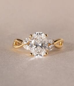 1.90Ct White Oval Cut Solitaire Birthday Gift Ring for Mother | Elegant Jewelry for Women