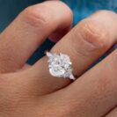 2Ct White Oval Cut Solitaire Engagement Promise Ring for Fiancée | Timeless Jewelry Gift for Women
