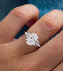 2Ct White Oval Cut Solitaire Engagement Promise Ring for Fiancée | Timeless Jewelry Gift for Women