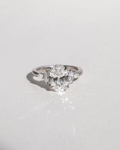 2Ct White Oval Cut Solitaire Engagement Promise Ring for Fiancée | Timeless Jewelry Gift for Women