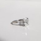 2Ct White Oval Cut Solitaire Engagement Promise Ring for Fiancée | Timeless Jewelry Gift for Women