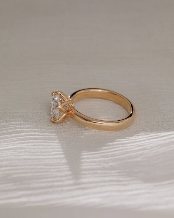 1.50Ct Round Cut White Solitaire Engagement Ring | Classic Six Prong Promise Ring for Her