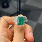 2.50Ct Green Emerald Cut Bow Style Solitaire Ring | Elegant Party Wear Jewelry & Surprise Gift For Women