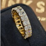 3.70Ct Radiant Cut White Full Eternity Band Ring | Elegant Wedding Gift Jewelry For Women