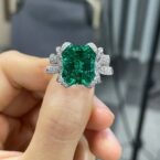 2.50Ct Green Emerald Cut Bow Style Solitaire Ring | Elegant Party Wear Jewelry & Surprise Gift For Women