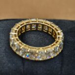 3.70Ct Radiant Cut White Full Eternity Band Ring | Elegant Wedding Gift Jewelry For Women