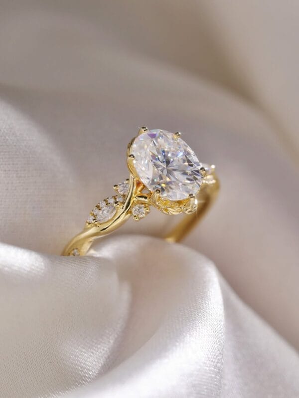 Elegant 1.80Ct White Oval Cut Solitaire Ring | Birthday Gift & Everyday Wear Jewelry For Women