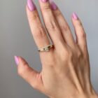 1.20CT White Emerald Cut Bezel Set Birthday Gift Ring for Mother | Elegant Women’s Ring