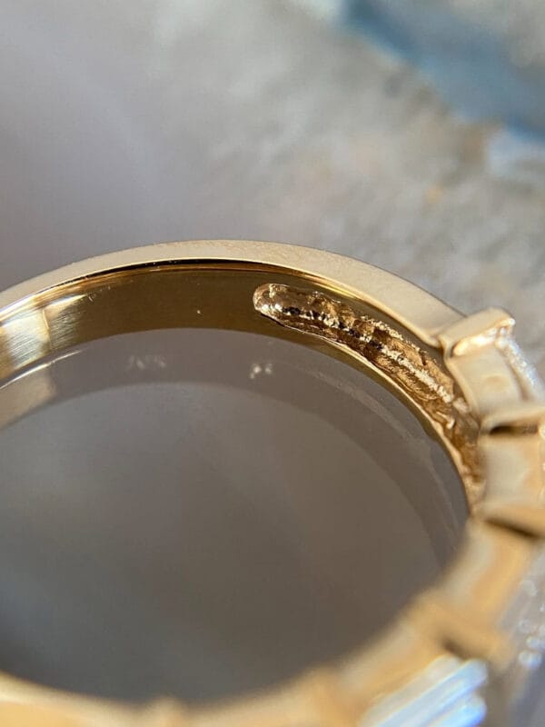 3.50TCW White Baguette Cut Bar Set Ring | Wedding And Thank You Gift Jewelry for Women