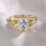 Elegant 1.80Ct White Oval Cut Solitaire Ring | Birthday Gift & Everyday Wear Jewelry For Women