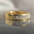 2.40Ct Princess Cut White Channel Set Eternity Band | Elegant Anniversary & Stacking Ring For Her