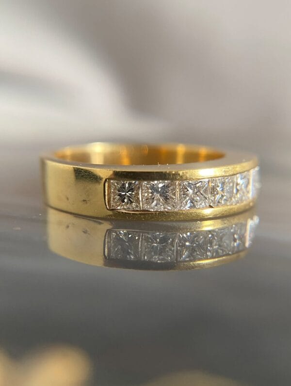 521547857_18049758446540259_764669425101569272_n 2.40Ct Princess Cut White Channel Set Eternity Band | Elegant Anniversary & Stacking Ring For Her