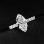 2.80Ct White Marquise Cut Solitaire Wedding Ring | Bridesmaid And Promise Gift for Her