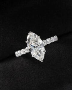 2.80Ct White Marquise Cut Solitaire Wedding Ring | Bridesmaid And Promise Gift for Her