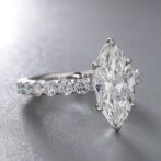 2.80Ct White Marquise Cut Solitaire Wedding Ring | Bridesmaid And Promise Gift for Her