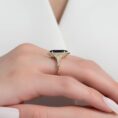 1.80CT Blue Marquise Cut Halo Anniversary Ring for Wife | Timeless Elegant Jewelry for Her