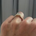 Elegant 1.80Ct White Emerald Cut Bezel Set Split Shank Anniversary Ring | Timeless Gift for Wife