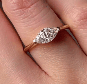 1Ct Marquise Cut Solitaire Engagement Ring | Promise Ring For Her