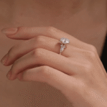 Elegant 1.80Ct White Oval Cut Solitaire Ring | Birthday Gift & Everyday Wear Jewelry For Women