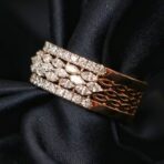 2.50Ct White Marquise Cut Half Eternity Engagement Ring | Elegant Anniversary Band For Her