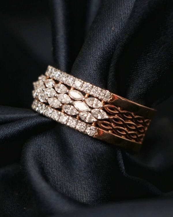 2.50Ct White Marquise Cut Half Eternity Engagement Ring | Elegant Anniversary Band For Her