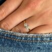 0.80Ct White Round Cut Toi Et Moi Ring | Two Stone Anniversary Gift Ring For Wife | Elegant Statement Jewelry For Women