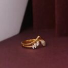 0.50Ct White Marquise Cut Solitaire Engagement Ring For Girlfriend | V-Shape Minimalist Promise Ring For Women