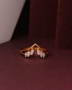 0.50Ct White Marquise Cut Solitaire Engagement Ring For Girlfriend | V-Shape Minimalist Promise Ring For Women