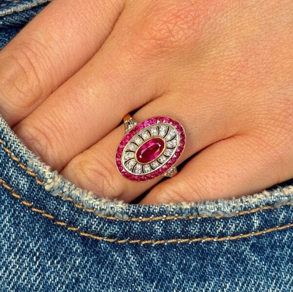 1.50Ct Pink Oval Cut Bezel Set Wedding Ring for Bridesmaid | Elegant Surprise Gift Jewelry for Women