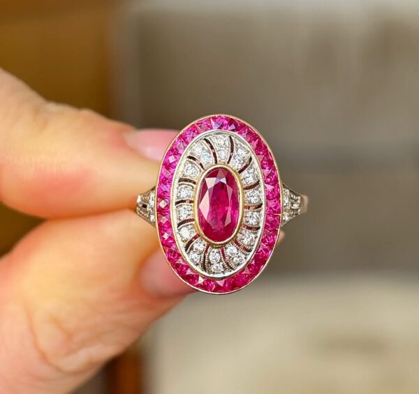 1.50Ct Pink Oval Cut Bezel Set Wedding Ring for Bridesmaid | Elegant Surprise Gift Jewelry for Women