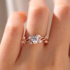 0.80Ct White Round Cut Bezel Set Ring for Wife | Minimalist Anniversary Jewelry for Women
