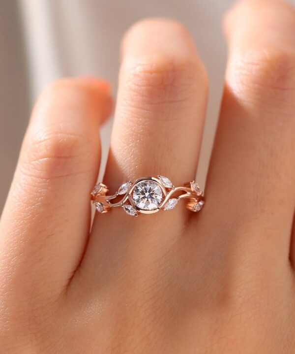 0.80Ct White Round Cut Bezel Set Ring for Wife | Minimalist Anniversary Jewelry for Women