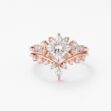 2.20Ct White Princess Cut Solitaire Bridal Ring Set | Timeless Anniversary Jewelry Gift for Wife