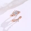 2.20Ct White Princess Cut Solitaire Bridal Ring Set | Timeless Anniversary Jewelry Gift for Wife
