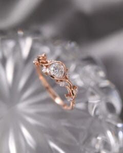 0.80Ct White Round Cut Bezel Set Ring for Wife | Minimalist Anniversary Jewelry for Women