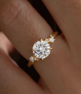 1.60Ct White Round Cut Solitaire Vintage Anniversary Ring For Wife | Classic Forever One Gift Jewelry For Her