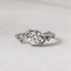 0.80Ct White Round Cut Solitaire Engagement Ring | Elegant Proposal Jewelry Gift For Women