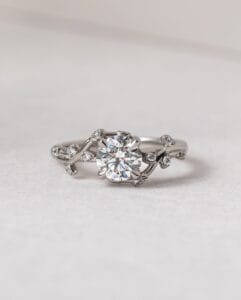 0.80Ct White Round Cut Solitaire Engagement Ring | Elegant Proposal Jewelry Gift For Women