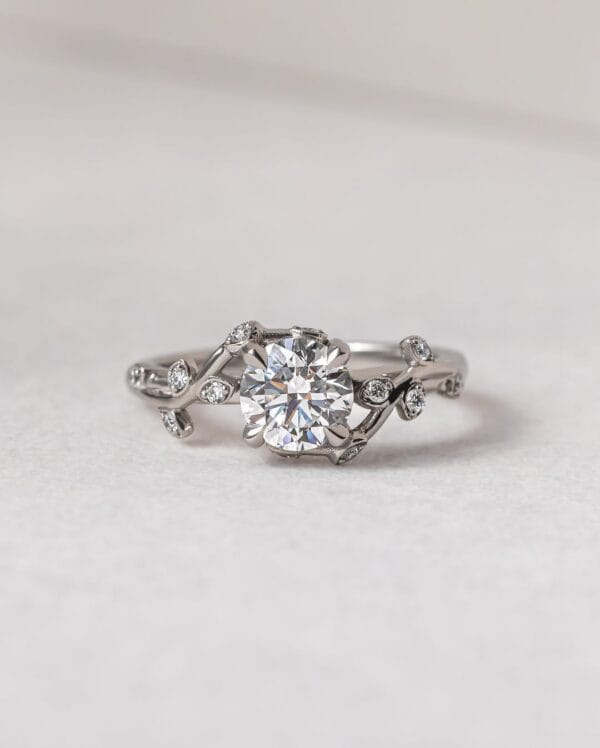 0.80Ct White Round Cut Solitaire Engagement Ring | Elegant Proposal Jewelry Gift For Women