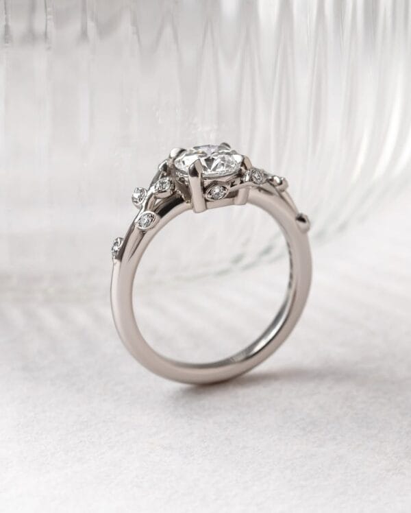 0.80Ct White Round Cut Solitaire Engagement Ring | Elegant Proposal Jewelry Gift For Women