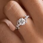0.80Ct White Round Cut Solitaire Engagement Ring | Elegant Proposal Jewelry Gift For Women