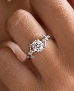 0.80Ct White Round Cut Solitaire Engagement Ring | Elegant Proposal Jewelry Gift For Women
