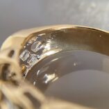 Baguette Cut Channel Set Half Eternity Band | Anniversary Ring for Wife