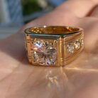 2.00Ct White Round Cut Men’s Solitaire Ring | Bold Engagement & Promise Jewelry