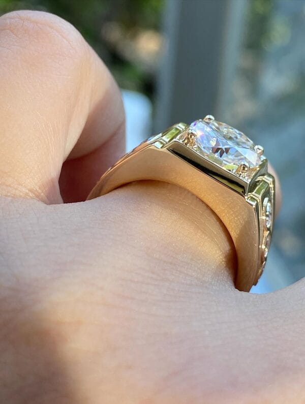 2.00Ct White Round Cut Men’s Solitaire Ring | Bold Engagement & Promise Jewelry